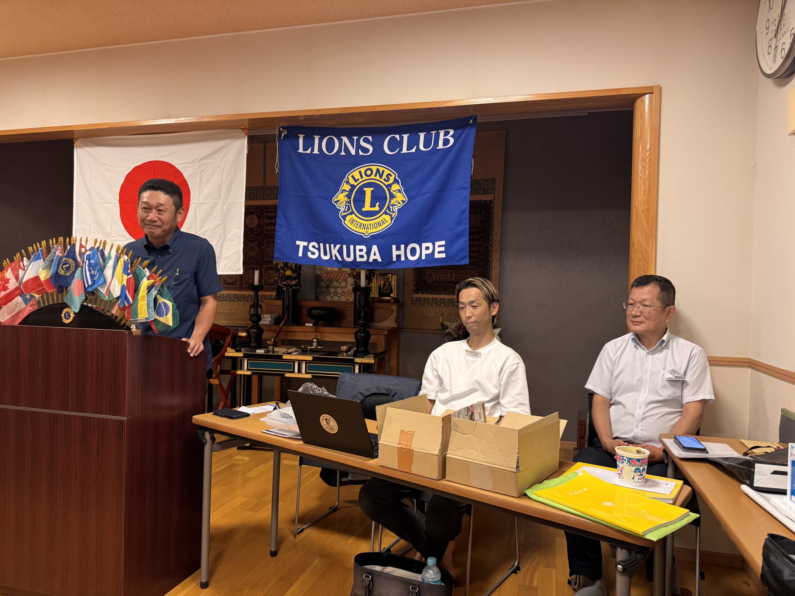 8月第二例会を開催致しました